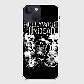 Чехол для iPhone 13 mini с принтом Hollywood Undead в Екатеринбурге,  |  | charlie scene | danny | funny man | hollywood undead | hu | j dog | johnny 3 tears | голливудская нежить | голубь | голубь с гранатой | граната | ню метал | рэп метал | рэп рок