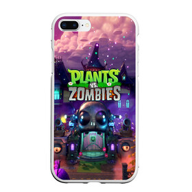 Чехол для iPhone 7Plus/8 Plus матовый с принтом PLANTS VS ZOMBIES в Екатеринбурге, Силикон | Область печати: задняя сторона чехла, без боковых панелей | garden warfare | pl | plants | plants vs. zombies | plants vs. zombies: garden warfare | popcap | zombies | кактус | картошка | подсолнух | растения против зомби | сад