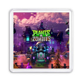 Магнит 55*55 с принтом PLANTS VS ZOMBIES в Екатеринбурге, Пластик | Размер: 65*65 мм; Размер печати: 55*55 мм | Тематика изображения на принте: garden warfare | pl | plants | plants vs. zombies | plants vs. zombies: garden warfare | popcap | zombies | кактус | картошка | подсолнух | растения против зомби | сад