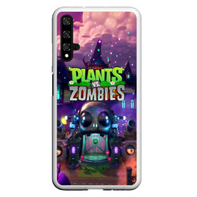 Чехол для Honor 20 с принтом PLANTS VS ZOMBIES в Екатеринбурге, Силикон | Область печати: задняя сторона чехла, без боковых панелей | garden warfare | pl | plants | plants vs. zombies | plants vs. zombies: garden warfare | popcap | zombies | кактус | картошка | подсолнух | растения против зомби | сад