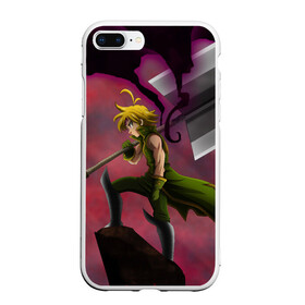 Чехол для iPhone 7Plus/8 Plus матовый с принтом Meliodas в Екатеринбурге, Силикон | Область печати: задняя сторона чехла, без боковых панелей | deadly | dragon | meliodafu | meliodas | seven | sins | wrath | гнев | грехов | дракон | мелиодас | семь