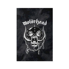 Обложка для паспорта матовая кожа с принтом MOTORHEAD в Екатеринбурге, натуральная матовая кожа | размер 19,3 х 13,7 см; прозрачные пластиковые крепления | england | motorhead | моторхед