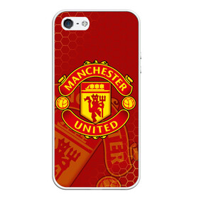 Чехол для iPhone 5/5S матовый с принтом МАНЧЕСТЕР ЮНАЙТЕД FCMU MANCHESTER UNITED в Екатеринбурге, Силикон | Область печати: задняя сторона чехла, без боковых панелей | Тематика изображения на принте: fc | fcmu | football | football club | manchester united | red devils | sport | красные дьяволы | манчестер юнайтед | спорт | фк | фкмю | футбол | футбольный клуб