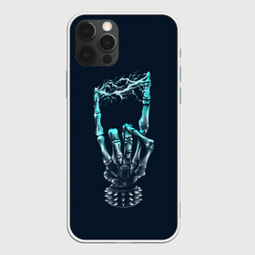 Чехол для iPhone 12 Pro Max с принтом Rock в Екатеринбурге, Силикон |  | bone | bones | dead | death | electro | music | rock | skeleton | е | еее | кости | кость | молния | музыка | рок | роцк | рука | скелет | электричество | электро