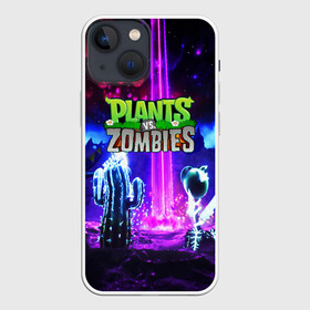 Чехол для iPhone 13 mini с принтом PLANTS VS.ZOMBIES в Екатеринбурге,  |  | garden warfare | plants | plants vs. zombies | plants vs. zombies: garden warfare | popcap | zombies | кактус | картошка | подсолнух | растения против зомби | сад