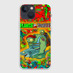 Чехол для iPhone 13 mini с принтом Plants vs Zombies в Екатеринбурге,  |  | plant | zombies | зомби | растения | растения против зомби