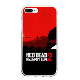 Чехол для iPhone 7Plus/8 Plus матовый с принтом RDR 2 в Екатеринбурге, Силикон | Область печати: задняя сторона чехла, без боковых панелей | arthur morgan | cowboy | online | red dead online | red dead redemption 2 | rockstar games | wild west | артур морган | бандит | вестерн | винтовка | дикий запад | ковбой | рокстар