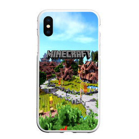 Чехол для iPhone XS Max матовый с принтом MINECRAFT WORLD в Екатеринбурге, Силикон | Область печати: задняя сторона чехла, без боковых панелей | craft | creeper | dungeon | dungeons | earth | game | logo | mine | minecraft | mobile | online | дунгеонс | земля | зомби | игра | крипер | лого | майкрафт | майнкрафт | мобайл | онлайн | подземелье | подземелья