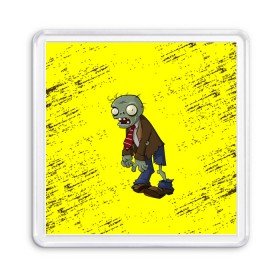 Магнит 55*55 с принтом Plants vs. Zombies в Екатеринбурге, Пластик | Размер: 65*65 мм; Размер печати: 55*55 мм | plants vs. zombies | зомби | игра | компьютерная игра | против | растения | растения против зомби