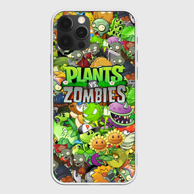 Чехол для iPhone 12 Pro Max с принтом PLANTS VS ZOMBIES в Екатеринбурге, Силикон |  | battle | plants | plants vs zombies | pvsz | vs | zombies | растения против зомби