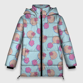 Женская зимняя куртка 3D с принтом Рик и Морти Плюмбус в Екатеринбурге, верх — 100% полиэстер; подкладка — 100% полиэстер; утеплитель — 100% полиэстер | длина ниже бедра, силуэт Оверсайз. Есть воротник-стойка, отстегивающийся капюшон и ветрозащитная планка. 

Боковые карманы с листочкой на кнопках и внутренний карман на молнии | dsgnzaets | rick and morty | rick sanchez | vdzajul | миссикс | морти | плюмбус | рик | рик и морти