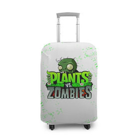 Чехол для чемодана 3D с принтом Plants vs. Zombies в Екатеринбурге, 86% полиэфир, 14% спандекс | двустороннее нанесение принта, прорези для ручек и колес | plants vs. zombies | зомби | игра | компьютерная игра | против | растения | растения против зомби