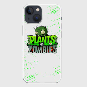 Чехол для iPhone 13 mini с принтом Plants vs. Zombies в Екатеринбурге,  |  | plants vs. zombies | зомби | игра | компьютерная игра | против | растения | растения против зомби