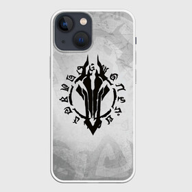 Чехол для iPhone 13 mini с принтом Darksiders в Екатеринбурге,  |  | ад | ангелы | апокалипсис | демоны | дьяволы | знаки | лого | логотип | орда | раздор