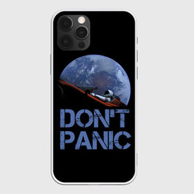 Чехол для iPhone 12 Pro Max с принтом Dont Panic в Екатеринбурге, Силикон |  | 2022 | cat | elon | galaxy | mars | moon | musk | nasa | space | spacex | tesla | вселенная | галактика | звезды | илон | космонавт | космос | луна | марс | маск | наса | скафандр | тесла