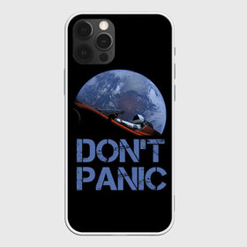 Чехол для iPhone 12 Pro Max с принтом Dont Panic в Екатеринбурге, Силикон |  | Тематика изображения на принте: 2022 | cat | elon | galaxy | mars | moon | musk | nasa | space | spacex | tesla | вселенная | галактика | звезды | илон | космонавт | космос | луна | марс | маск | наса | скафандр | тесла