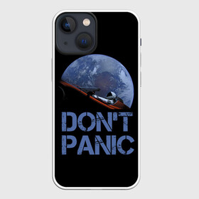 Чехол для iPhone 13 mini с принтом Dont Panic в Екатеринбурге,  |  | 2022 | cat | elon | galaxy | mars | moon | musk | nasa | space | spacex | tesla | вселенная | галактика | звезды | илон | космонавт | космос | луна | марс | маск | наса | скафандр | тесла