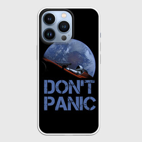 Чехол для iPhone 13 Pro с принтом Dont Panic в Екатеринбурге,  |  | 2022 | cat | elon | galaxy | mars | moon | musk | nasa | space | spacex | tesla | вселенная | галактика | звезды | илон | космонавт | космос | луна | марс | маск | наса | скафандр | тесла