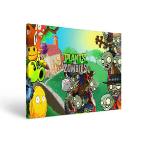 Холст прямоугольный с принтом PLANTS VS. ZOMBIES в Екатеринбурге, 100% ПВХ |  | Тематика изображения на принте: garden warfare | plants | plants vs. zombies | plants vs. zombies: garden warfare | popcap | zombies | кактус | картошка | подсолнух | растения против зомби | сад