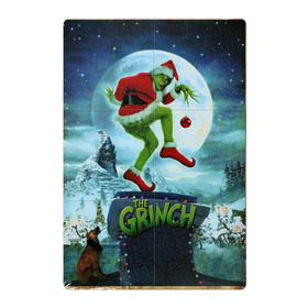Магнитный плакат 2Х3 с принтом Гринч Похититель Рождества в Екатеринбурге, Полимерный материал с магнитным слоем | 6 деталей размером 9*9 см | Тематика изображения на принте: grinch | новый год | рождество
