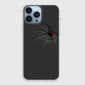 Чехол для iPhone 13 Pro Max с принтом Паук в Екатеринбурге,  |  | Тематика изображения на принте: animal | animals | poison | spider | venom | вдова | животные | каракурт | паук | паутина | паучок | черная | черная вдова | яд