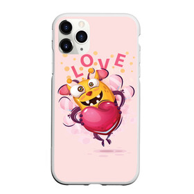 Чехол для iPhone 11 Pro матовый с принтом LOVE в Екатеринбурге, Силикон |  | bee | bright | cool | funny | heart | веселый | забавный | прикольный | пчелка | сердце | яркий