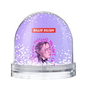Снежный шар с принтом BILLIE EILISH в Екатеринбурге, Пластик | Изображение внутри шара печатается на глянцевой фотобумаге с двух сторон | bad guy | billie | eilish | ocean eyes | айлиш | билли | девушка | певица | эйлиш