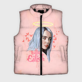 Мужской жилет утепленный 3D с принтом BILLIE EILISH в Екатеринбурге,  |  | bad guy | billie | eilish | ocean eyes | айлиш | билли | девушка | певица | эйлиш