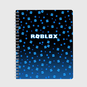 Тетрадь с принтом Roblox X Marshmello в Екатеринбурге, 100% бумага | 48 листов, плотность листов — 60 г/м2, плотность картонной обложки — 250 г/м2. Листы скреплены сбоку удобной пружинной спиралью. Уголки страниц и обложки скругленные. Цвет линий — светло-серый
 | marshmello | roblox | roblox x marshmello | roblox скачать | игра роблокс | роблокс | роблокс играть | роблокс симулятор | скачать роблокс