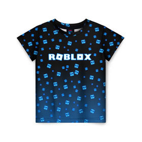 Детская футболка 3D с принтом Roblox X Marshmello в Екатеринбурге, 100% гипоаллергенный полиэфир | прямой крой, круглый вырез горловины, длина до линии бедер, чуть спущенное плечо, ткань немного тянется | Тематика изображения на принте: marshmello | roblox | roblox x marshmello | roblox скачать | игра роблокс | роблокс | роблокс играть | роблокс симулятор | скачать роблокс