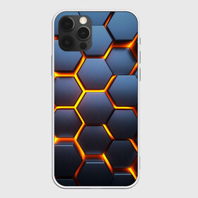 Чехол для iPhone 12 Pro Max с принтом 3D БРОНЬ в Екатеринбурге, Силикон |  | 3d | texture | абстракт | абстракция | бронь | броня | линии | огонь | ромбики | соты | текстура | треугольники | узор