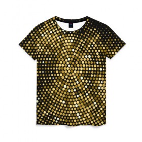 Женская футболка 3D с принтом БЛЕСТКИ в Екатеринбурге, 100% полиэфир ( синтетическое хлопкоподобное полотно) | прямой крой, круглый вырез горловины, длина до линии бедер | 