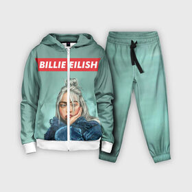 Детский костюм 3D с принтом BILLIE EILISH в Екатеринбурге,  |  | bad guy | billie | eilish | ocean eyes | айлиш | билли | девушка | певица | эйлиш