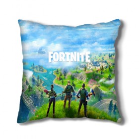 Подушка 3D с принтом FORTNITE в Екатеринбурге, наволочка – 100% полиэстер, наполнитель – холлофайбер (легкий наполнитель, не вызывает аллергию). | состоит из подушки и наволочки. Наволочка на молнии, легко снимается для стирки | fornite 2 | fortnite | fortnite x | marshmello | маршмелло | фортнайт | фортнайт 2 | фортнайт глава 2