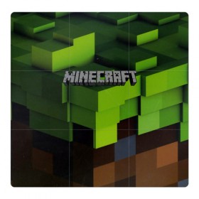 Магнитный плакат 3Х3 с принтом MINECRAFT в Екатеринбурге, Полимерный материал с магнитным слоем | 9 деталей размером 9*9 см | craft | creeper | dungeon | dungeons | earth | game | logo | mine | minecraft | mobile | online | дунгеонс | земля | зомби | игра | крипер | лого | майкрафт | майнкрафт | мобайл | онлайн | подземелье | подземелья