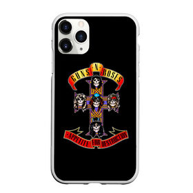 Чехол для iPhone 11 Pro Max матовый с принтом Guns n roses + Спина в Екатеринбурге, Силикон |  | axl rose | geffen records | gnr | guns | rock | roses | slash | гансы | пистолеты | розы | рок | слеш | эксл роуз