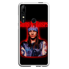 Чехол для Honor P Smart Z с принтом Guns n roses + Спина в Екатеринбурге, Силикон | Область печати: задняя сторона чехла, без боковых панелей | Тематика изображения на принте: axl rose | geffen records | gnr | guns | rock | roses | slash | гансы | пистолеты | розы | рок | слеш | эксл роуз