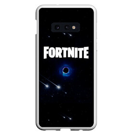 Чехол для Samsung S10E с принтом Fortnite black hole в Екатеринбурге, Силикон | Область печати: задняя сторона чехла, без боковых панелей | battle royale | br | cataclysm | fortnait | fortnite | fortnite 2 | fortnite black hole | fortnite chapter 2 | game | games | бх | фортнайт | фортнайт глава 2 | фортнайт чёрная дыра