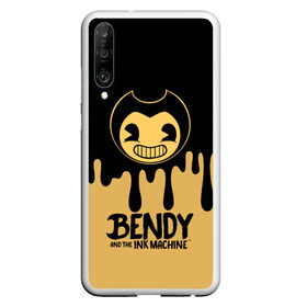 Чехол для Honor P30 с принтом Bendy And The Ink Machine в Екатеринбурге, Силикон | Область печати: задняя сторона чехла, без боковых панелей | bendy | bendy and the ink machine | бенди | бени | бенни | детская | детям | игра | капли | компьютерная игра | краска | машина | подтеки | розовая | ужастик