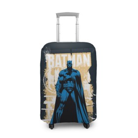 Чехол для чемодана 3D с принтом Batman в Екатеринбурге, 86% полиэфир, 14% спандекс | двустороннее нанесение принта, прорези для ручек и колес | Тематика изображения на принте: bat man | batman | batman comics | caped crusader | dark knight | shtatbat | бетмен | брюс уэйн | бэт мен | бэтмен | тёмный рыцарь