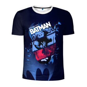 Мужская футболка 3D спортивная с принтом Gotham City Batman в Екатеринбурге, 100% полиэстер с улучшенными характеристиками | приталенный силуэт, круглая горловина, широкие плечи, сужается к линии бедра | bat man | batman | batman comics | caped crusader | dark knight | shtatbat | бетмен | брюс уэйн | бэт мен | бэтмен | тёмный рыцарь