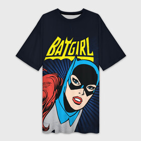 Платье-футболка 3D с принтом Batgirl в Екатеринбурге,  |  | barbara gordon | batgirl | batgirl comics | comics | shtatbat | барбара гордон | бетгерл | бэтгерл