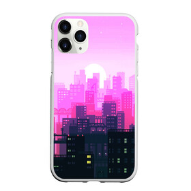 Чехол для iPhone 11 Pro матовый с принтом CITY в Екатеринбурге, Силикон |  | bright | colorful | neon | retro | urban | vintage | винтаж | город | неон | ретро | ретро неон