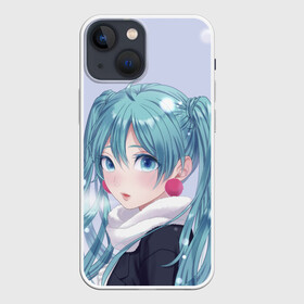 Чехол для iPhone 13 mini с принтом Hatsune Miku. Winter в Екатеринбурге,  |  | anime | aquamarin | aquamarine | everlasting | hatsune | j pop | miku | projectdiva | singer | snow | summer | vocaloid | аквамарин | аниме | вокалоид | мику | певица | хацуне | хацунэ