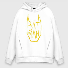 Мужское худи Oversize хлопок с принтом Batman в Екатеринбурге, френч-терри — 70% хлопок, 30% полиэстер. Мягкий теплый начес внутри —100% хлопок | боковые карманы, эластичные манжеты и нижняя кромка, капюшон на магнитной кнопке | bat man | batman | batman comics | caped crusader | comics | dark knight | бетмен | брюс уэйн | бэт мен | бэтмен | тёмный рыцарь