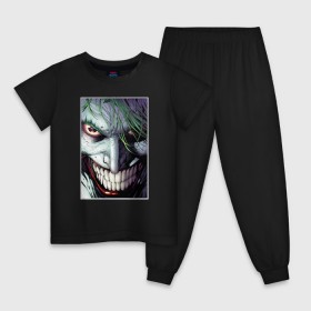 Детская пижама хлопок с принтом Joker в Екатеринбурге, 100% хлопок |  брюки и футболка прямого кроя, без карманов, на брюках мягкая резинка на поясе и по низу штанин
 | joker | shtatjoker | артур флек | джокер | жокир