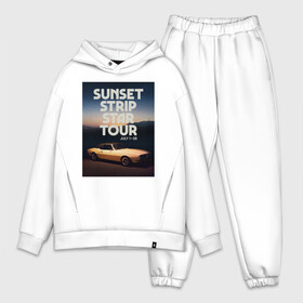 Мужской костюм хлопок OVERSIZE с принтом Sunset strip star tour в Екатеринбурге,  |  | cliff booth | once upon a time in hollywood | rick dulton | sunset strip star tour | клифф бут | однажды в голливуде | рик далтон