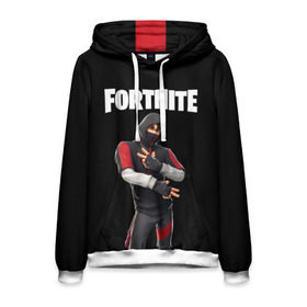 Мужская толстовка 3D с принтом FORTNITE IKONIK (КАПЮШОН) в Екатеринбурге, 100% полиэстер | двухслойный капюшон со шнурком для регулировки, мягкие манжеты на рукавах и по низу толстовки, спереди карман-кенгуру с мягким внутренним слоем. | Тематика изображения на принте: fnchap2 | fortnite | fortnite 2 | fortnite x | ikonik | marshmello | иконик | маршмелло | фортнайт | фортнайт 2 | фортнайт глава 2