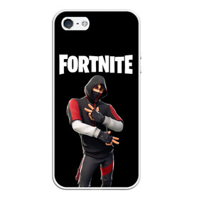 Чехол для iPhone 5/5S матовый с принтом FORTNITE IKONIK (КАПЮШОН) в Екатеринбурге, Силикон | Область печати: задняя сторона чехла, без боковых панелей | Тематика изображения на принте: fnchap2 | fortnite | fortnite 2 | fortnite x | ikonik | marshmello | иконик | маршмелло | фортнайт | фортнайт 2 | фортнайт глава 2