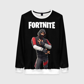 Женский свитшот 3D с принтом FORTNITE IKONIK (КАПЮШОН) в Екатеринбурге, 100% полиэстер с мягким внутренним слоем | круглый вырез горловины, мягкая резинка на манжетах и поясе, свободная посадка по фигуре | Тематика изображения на принте: fnchap2 | fortnite | fortnite 2 | fortnite x | ikonik | marshmello | иконик | маршмелло | фортнайт | фортнайт 2 | фортнайт глава 2